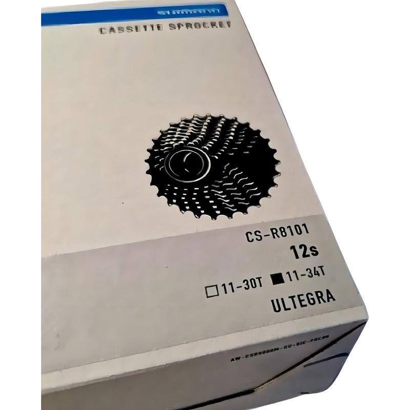 Cassette Pacha Shimano Ruta Ultegra R8100 12 Vel 11-34 - Gris - 11 - 34 Plateado