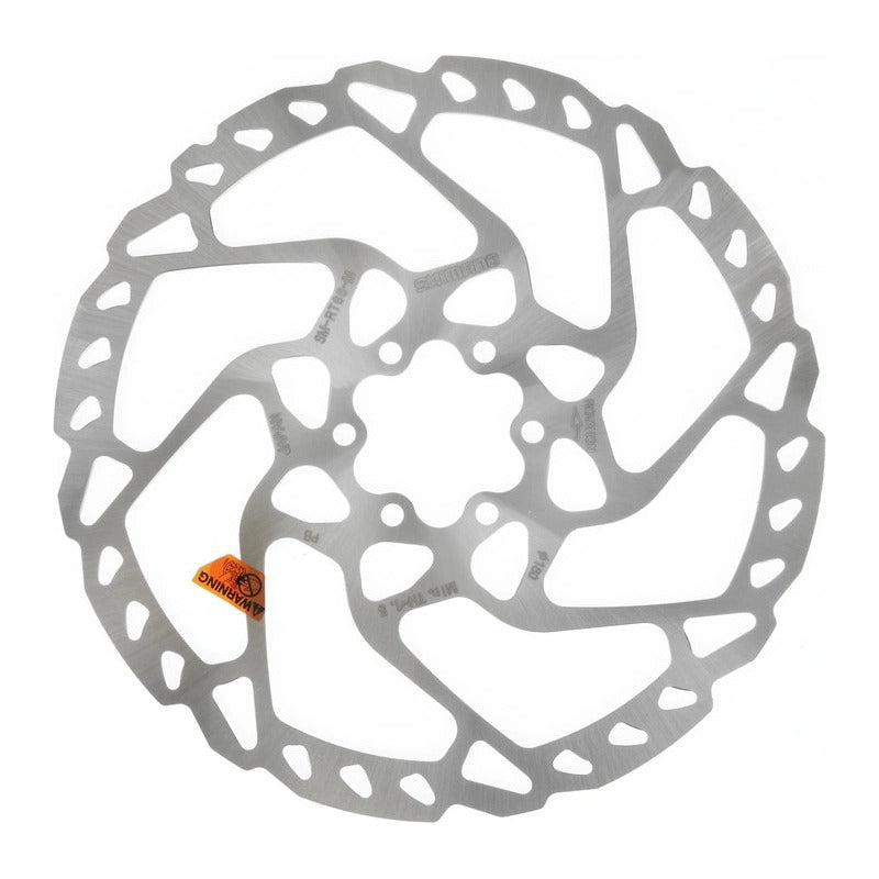 Disco Rotor Shimano 6 Tornillos Sm-rt66 De 180mm Slx/deore Plateado Plata
