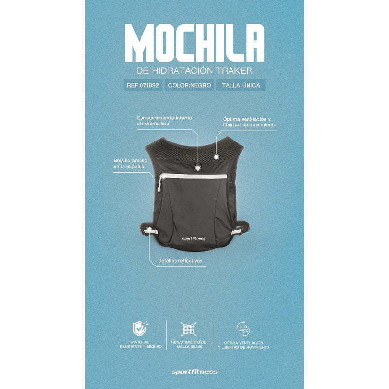 Chaleco Mochila De Hidratacion Running Trail Traker Sportfit