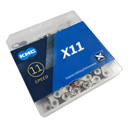 Cadena / Cadenilla Kmc X11 De 11 Velocidades 118 Eslabones Gris