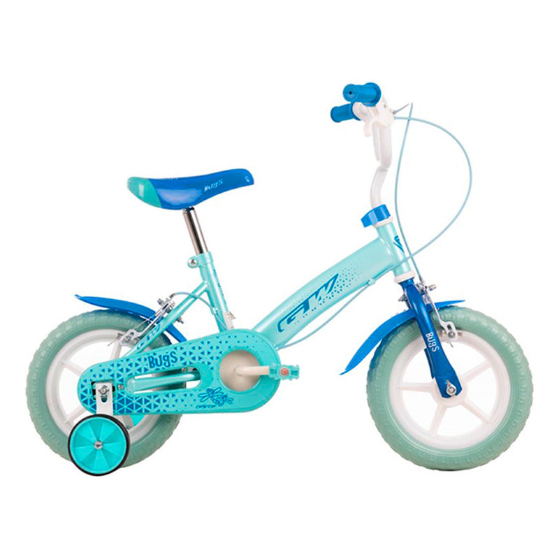 Bicicleta Niña Rin 12 Gw Bugs Doble Freno Con Auxiliar
