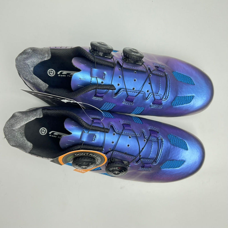 Zapatillas Ciclismo Gw Bicicleta De Ruta Doble Boa Dark Blue