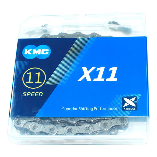 Cadena Kmc X11 Gris Plata 11v 118 Eslabones C/ Master Link