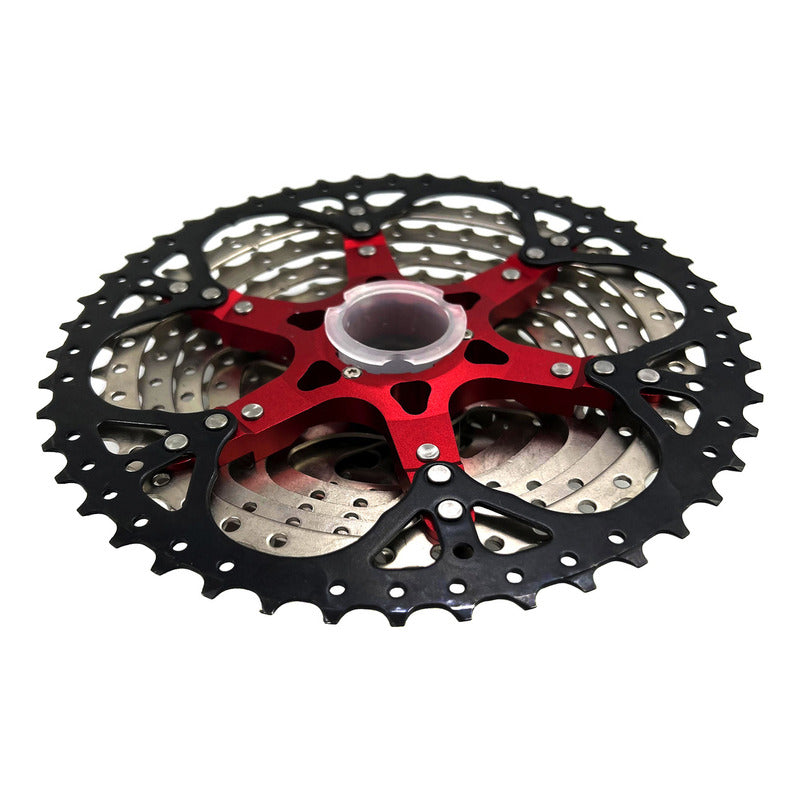 Pacha Cassette Gw 10 Velocidad 11-46 Compatible Con Shimano Cantidad Máxima De Dientes 46 Cantidad Mínima De Dientes 11 Color Cromado/ Negro