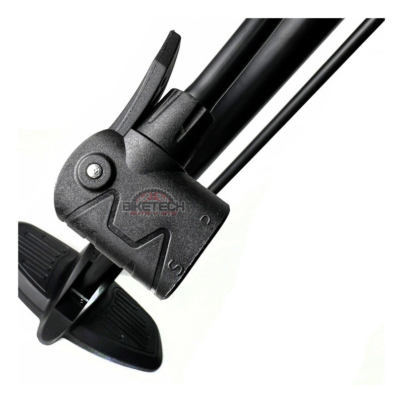 Inflador Bomba De Aire Bp Bicicleta 160 Psi De Pie Mtb Ruta Negro