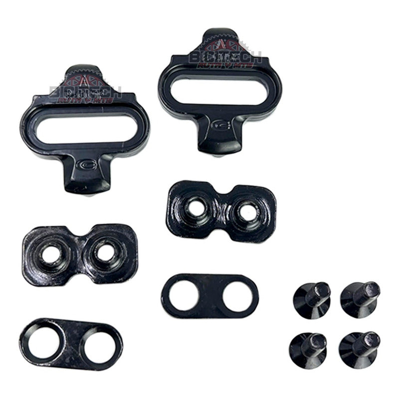 Pedales Exustar Pm812 Mtb Doble Propósito  Plateado