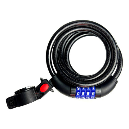 Candado Guaya Gw De Clave Seguro Para Bicicleta Moto Negro