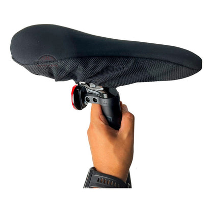 Forro Protector Para Sillín Bicicleta Gw Gel Extra Cómodo  Negro N/a