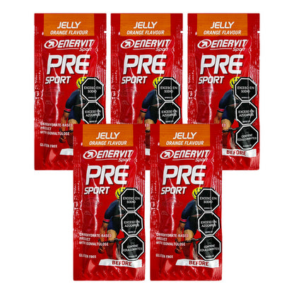 Gel Enervit Pre Sport 45ml X 5 Unidades Naranja