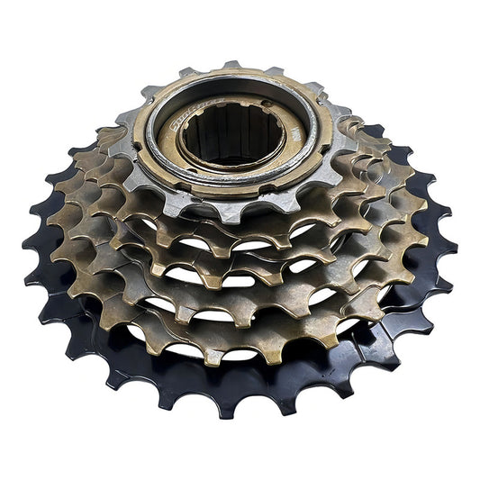 Pacha Sunrace Mf-m2a 6 Velocidades 14-28 Dientes Mtb Rosca Marrón Marrón Oscuro