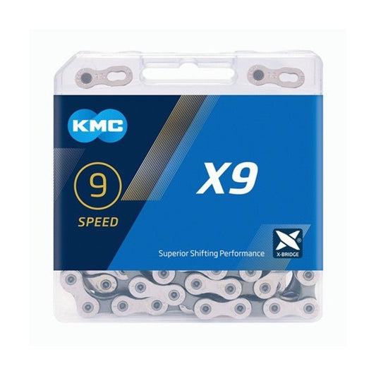 Cadena Kmc X9 9v 18v 27v C/cierre Mtb Ruta 116 Esl - Celero
