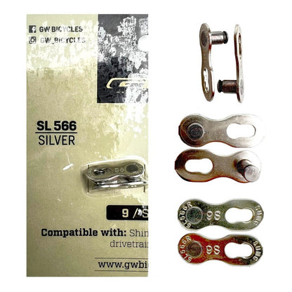 Eslabón Cierre Rápido 9 Velocidades Gw Cadena De Bicicleta