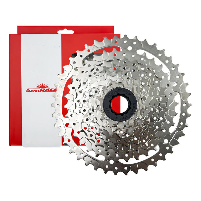 Pacha Cassette 9 Velocidades Sunrace M980 11-40 Plateado Bicicleta Mtb