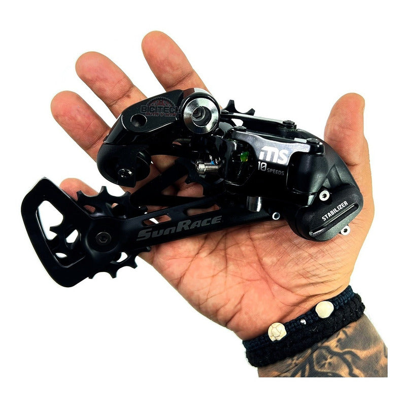 Tensor Sunrace Ms100 10 Velocidades Para Bicicleta Mtb Negro