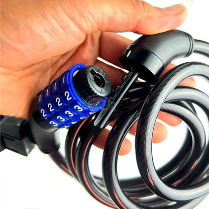 Candado Guaya Gw De Clave Seguro Para Bicicleta Moto Negro