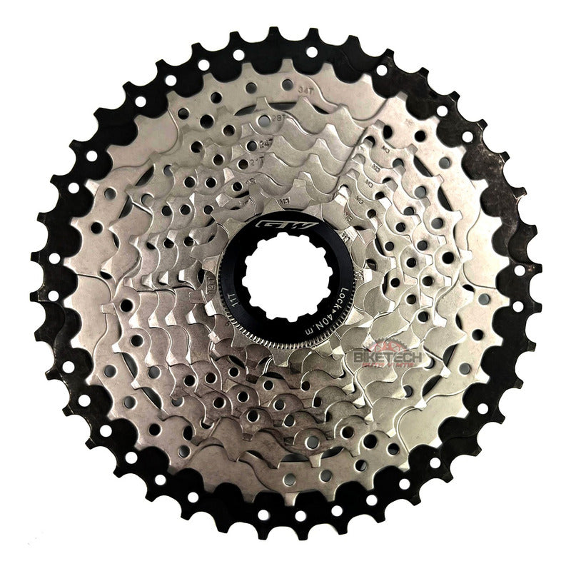 Pacha Cassette 9 Velocidades Gw 11-40 + Cadena Kmc X9 Mtb 11 40 Negro