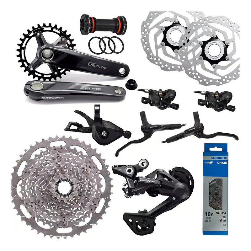 Grupo Shimano Deore M4100 Ns 1x10 Velocidades Bicicleta Mtb