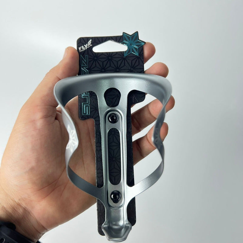 Porta Caramañola Ciclismo Supacaz Fly Original 18g Aluminio Chumbo / Gun Metal (cg-51)