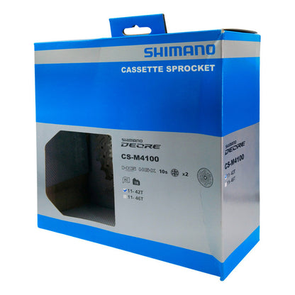 Pacha Cassette Shimano Deore M4100 10 Velocidades 11-42 Mtb - Plateado - 11 - 42 Plata