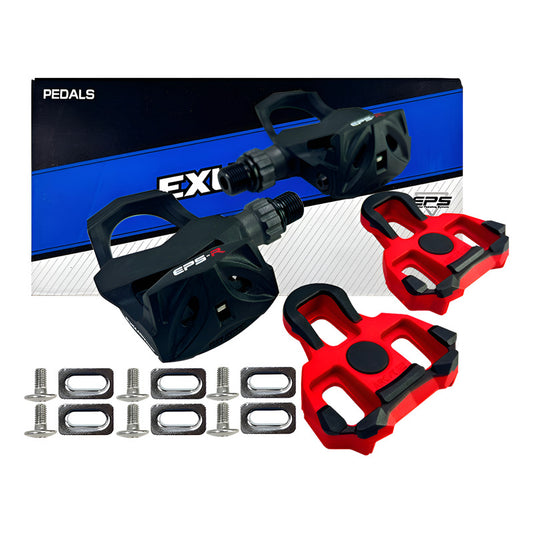 Pedales Exustar De Ruta E-pr4 Tipo Look Bicicleta Económicos Negro