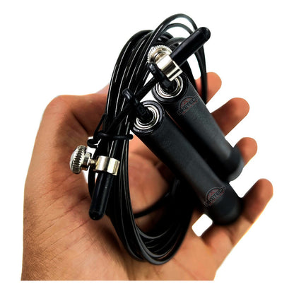 Lazo Cuerda Salto Velocidad Sportfitness Crossfit 3 Metros Negro