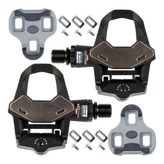 Pedales Para Bicicleta Ruta Look Keo 2 Max Carbón Ciclismo Negro