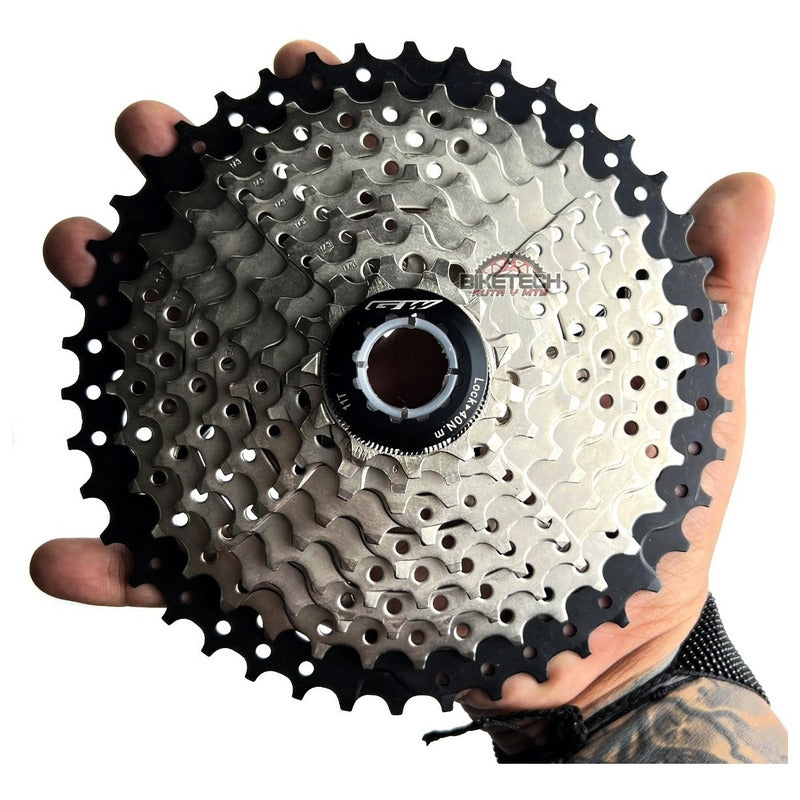 Cassette Gw 11-42 9v Pacha Para Bicicleta De Montaña Gris