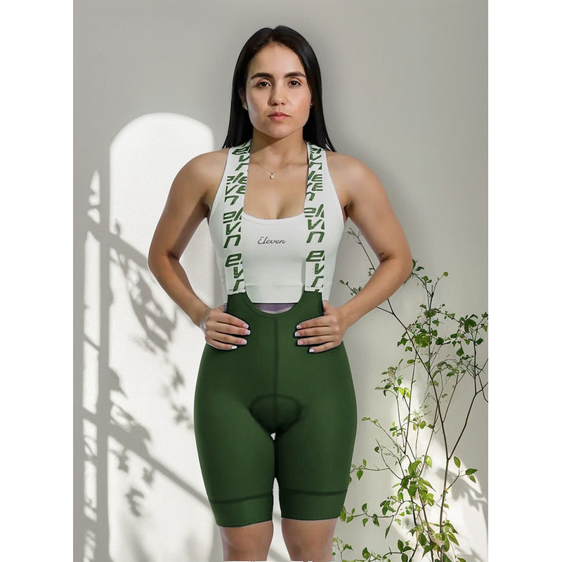 Licra Pantaloneta Ciclismo Eleven Pro Mujer Con Cargaderas