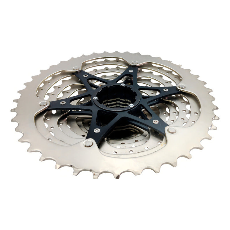 Pacha Cassette Shimano Deore M4100 10 Velocidades 11-42 Mtb - Plateado - 11 - 42 Plata