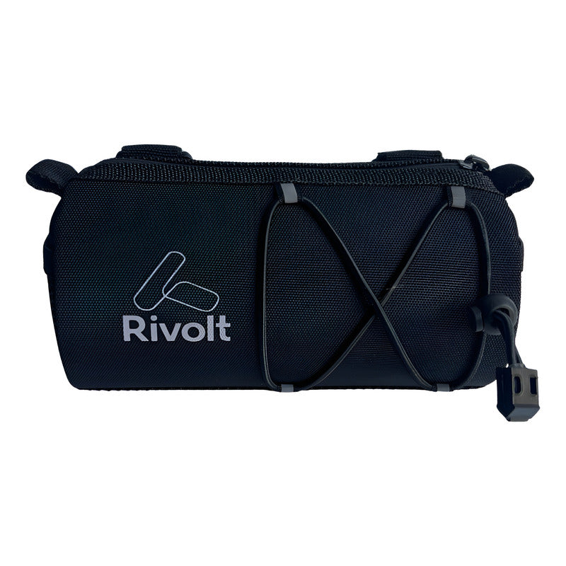 Bolso Alforja Delantero Manubrio Ruta Mtb Negro Tipo Barril Negro