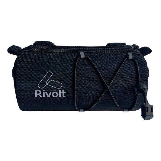 Bolso Alforja Delantero Manubrio Ruta Mtb Negro Tipo Barril Negro