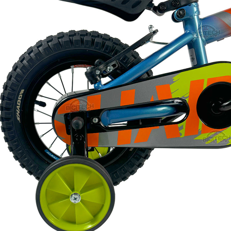 Bicicleta Bmx Niño Rin 12 Gw Shadow Ruedas Auxiliares