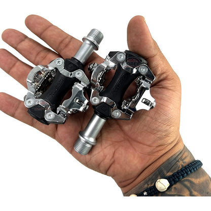 Pedales Mtb Exustar Pm-213 Aluminio Plateado