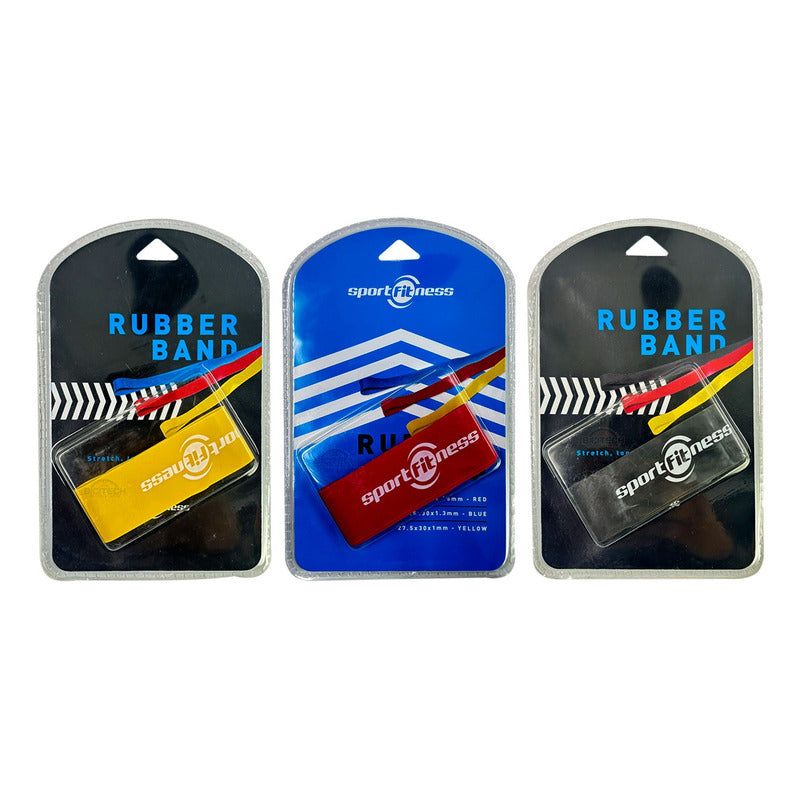 Kit De Bandas Elásticas Sportfitness 3 Resistencias Amarillo