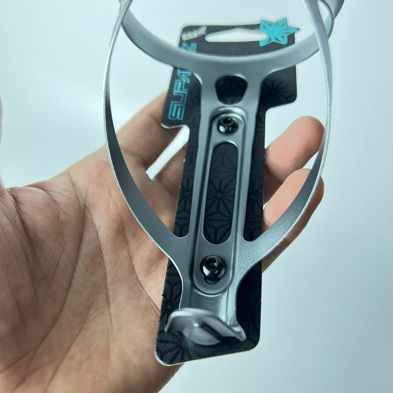 Porta Caramañola Ciclismo Supacaz Fly Original 18g Aluminio Chumbo / Gun Metal (cg-51)