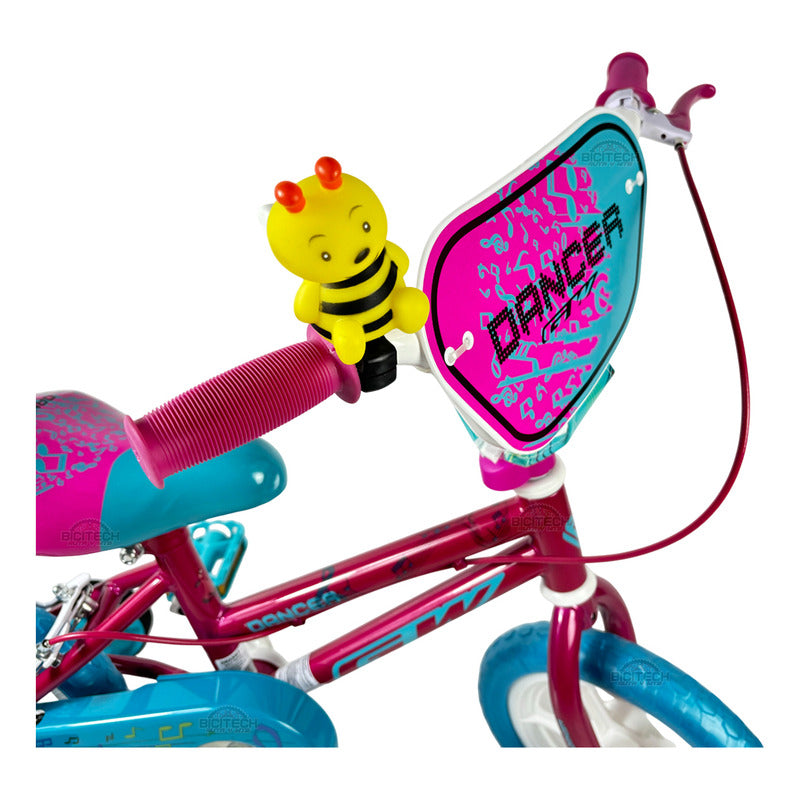 Bicicleta Bmx Niña Rin 12 Gw Dancer Magenta Azul Auxiliares