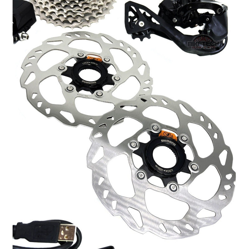 Grupo Shimano 105 R7170 Di2 12 Velocidades  Para Ruta  Negro