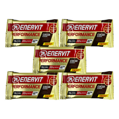 Barra Energética Enervit Performance 60 Gramos X 5 Unidades Cocao
