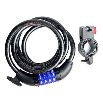 Candado Guaya Gw De Clave Seguro Para Bicicleta Moto Negro