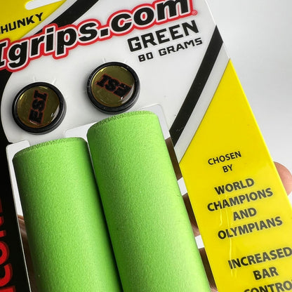 Mangos De Bicicleta Esi Grips Extra Chunky Verde Mtb