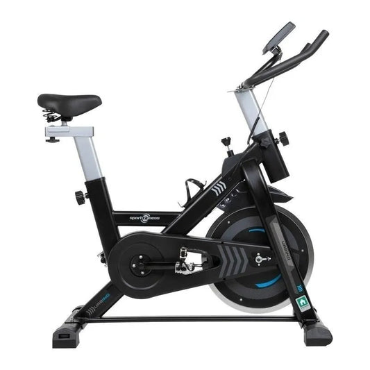 Bicicleta Spinning Urbino Sportfitness Banda Gym Estatica Color Negro