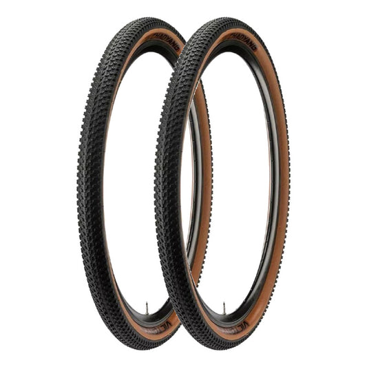 2 Llantas Bicicleta Mtb Chaoyang Victory 29x2.2 Marrón 30psi Negro/marrón