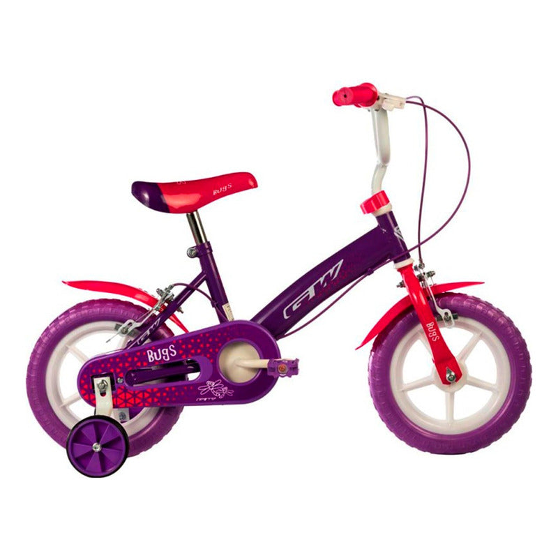 Bicicleta Niña Rin 12 Gw Bugs Con Rueda Auxiliar