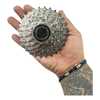 Pacha De 9 Velocidades Shimano 11-28 Casette Hg400 9v Ruta - Haze Crush Silver - 11 - 28