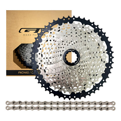 Pacha Gw 12v 11-50 + Cadena Kmc X12 Compatible Shimano Sram Gris 11 50