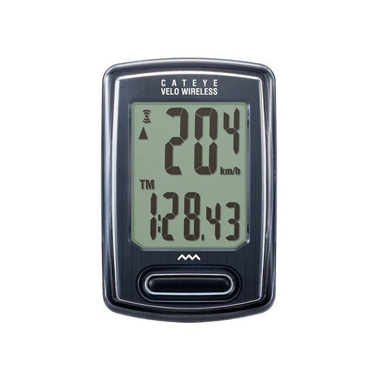 Ciclocomputador Cateye Velo Wireless 8 Funciones Inalambrico Color Negro