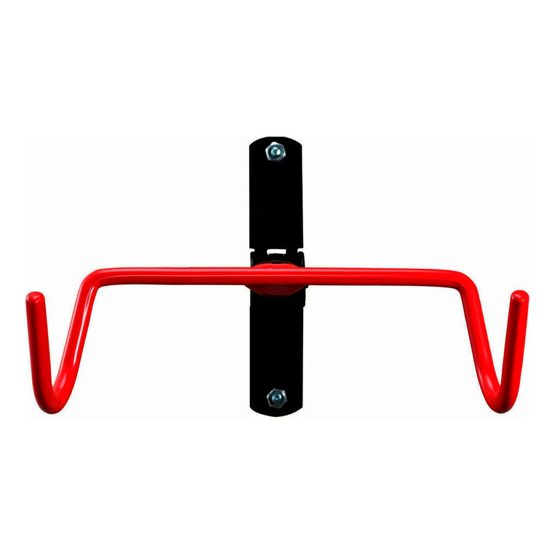 Soporte De Pared Para Bicicleta Ruta O Mtb Tipo Horizontal Rojo