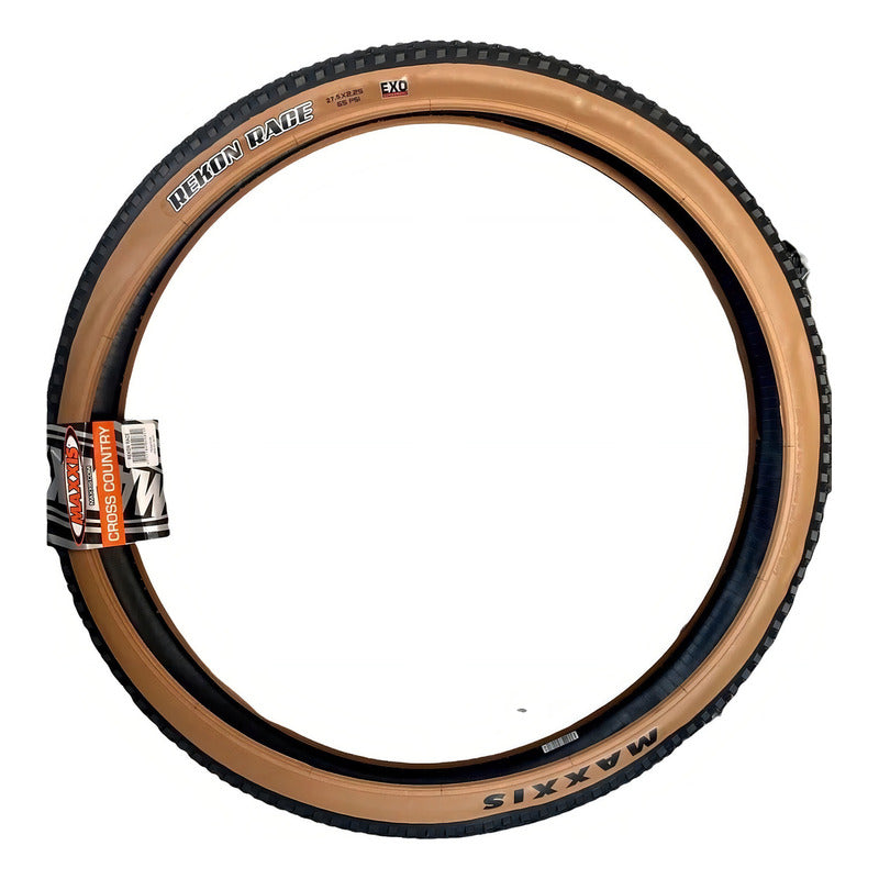 Llantas Maxxis 27.5 Rekon Race Rin 27.5x2.25 Lateral Café Color Negro/marrón