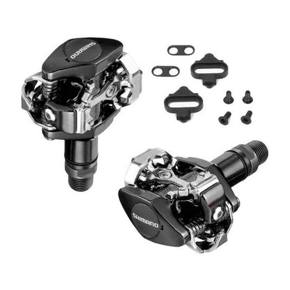 Pinza De Pedal Shimano Mtb Pd M505 L Encaixe Preto C/ Tacos Sh51