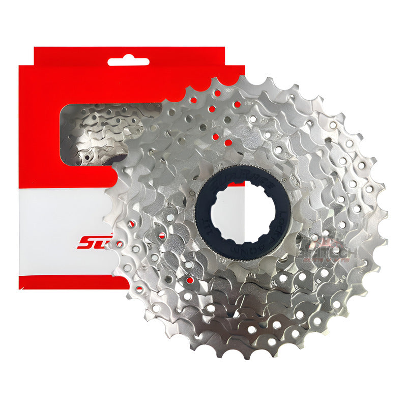 Pacha 8 Velocidades Sunrace M66 11-32 Cassette Ruta/ Mtb - Plateado - 11 - 32